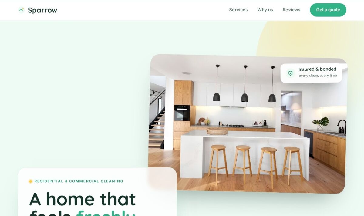 cleaning website design — concept by Pittsburgh IT
